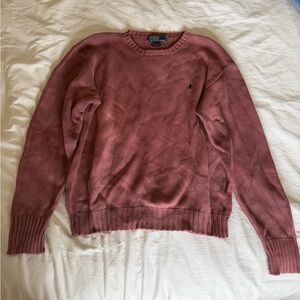 Polo Ralph Lauren Rose/Brown Cotton Sweater